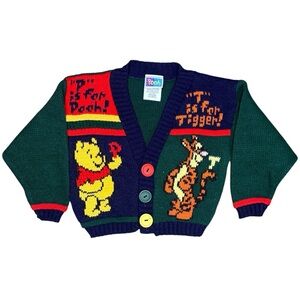 Vintage Winnie the Pooh Cardigan 18M